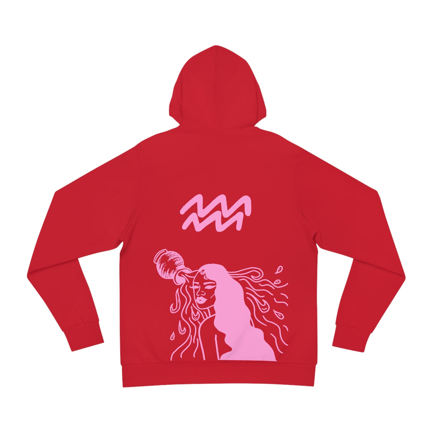 Red AQUARIUS WON HOODIE