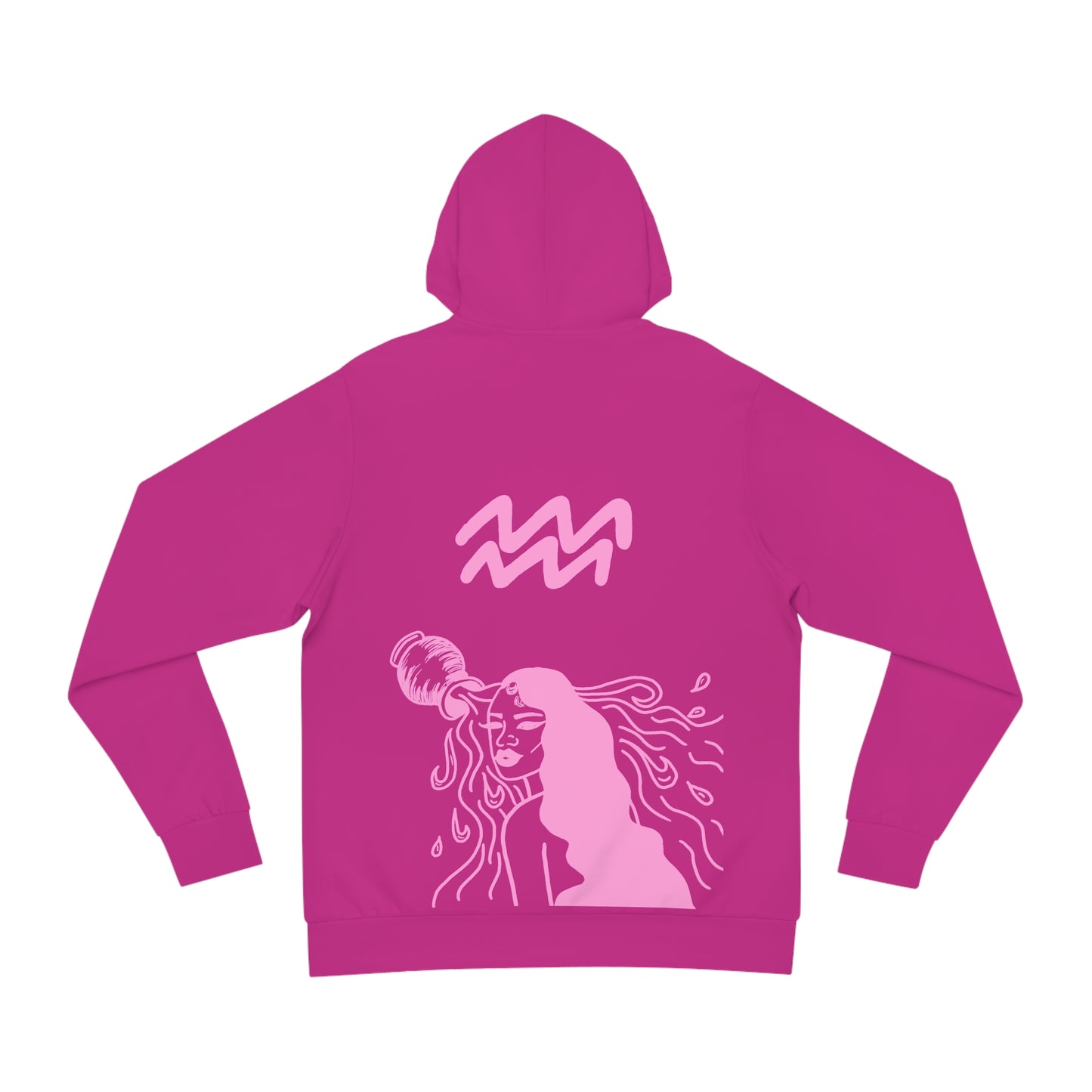 Pink AQUARIUS WON HOODIE
