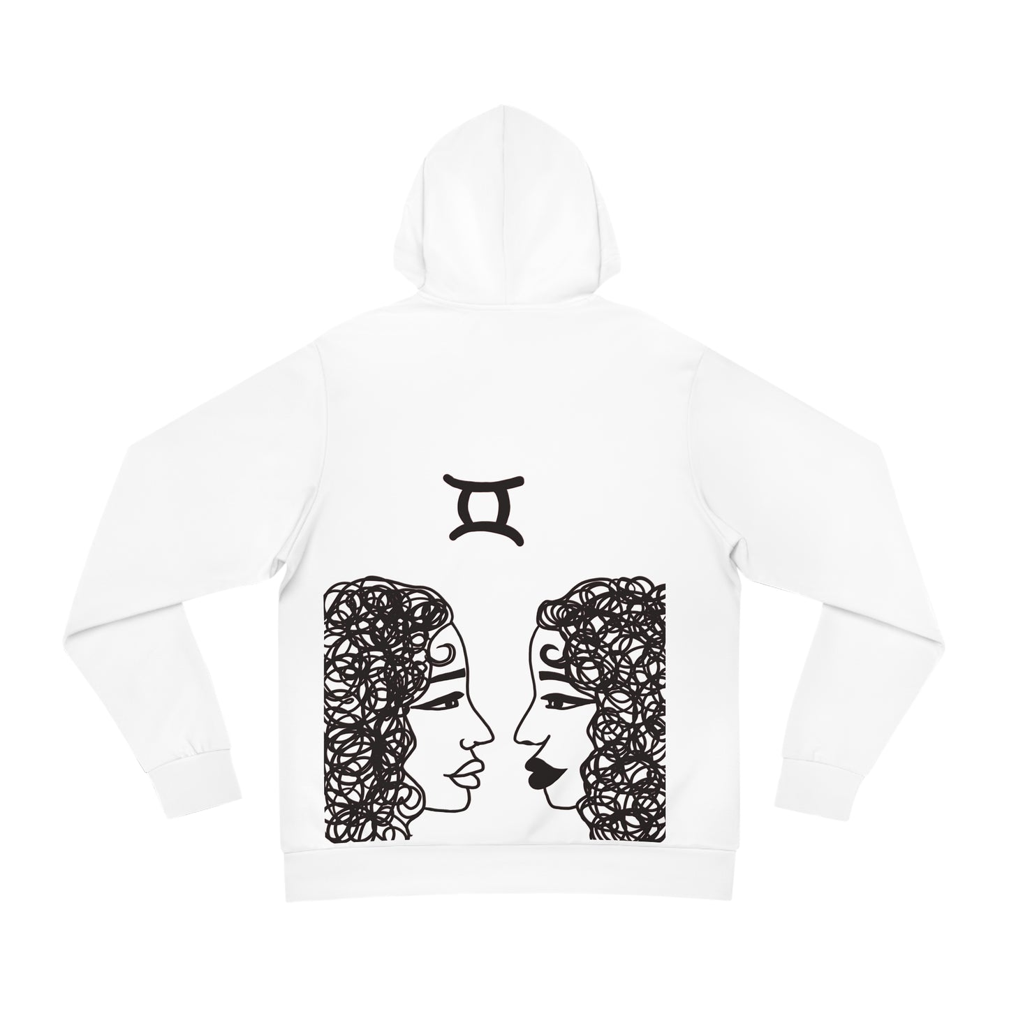 White GEMINI WON HOODIE