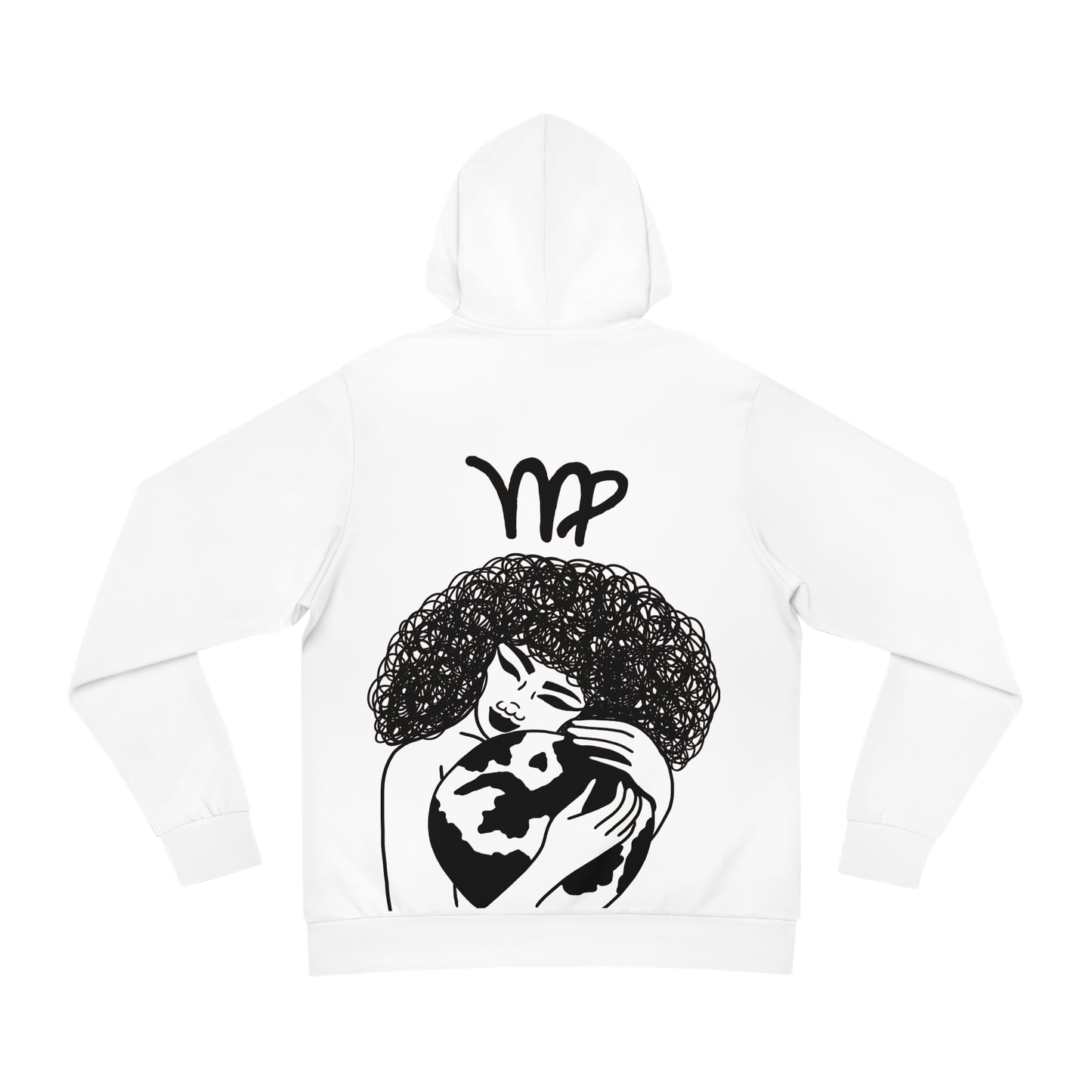 White VIRGO WON HOODIE
