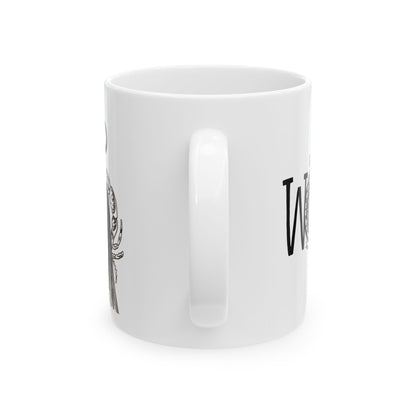 White Cancer WON Mug