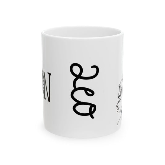 White Leo WON Mug