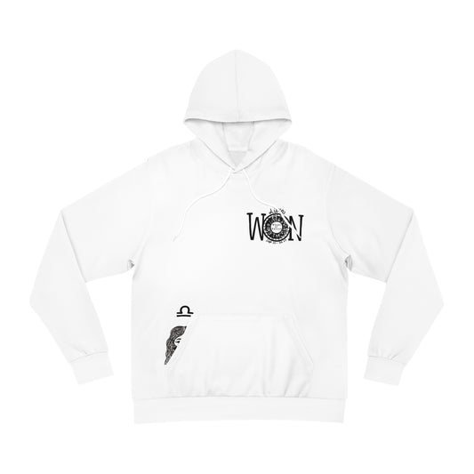 White LIBRA WON HOODIE
