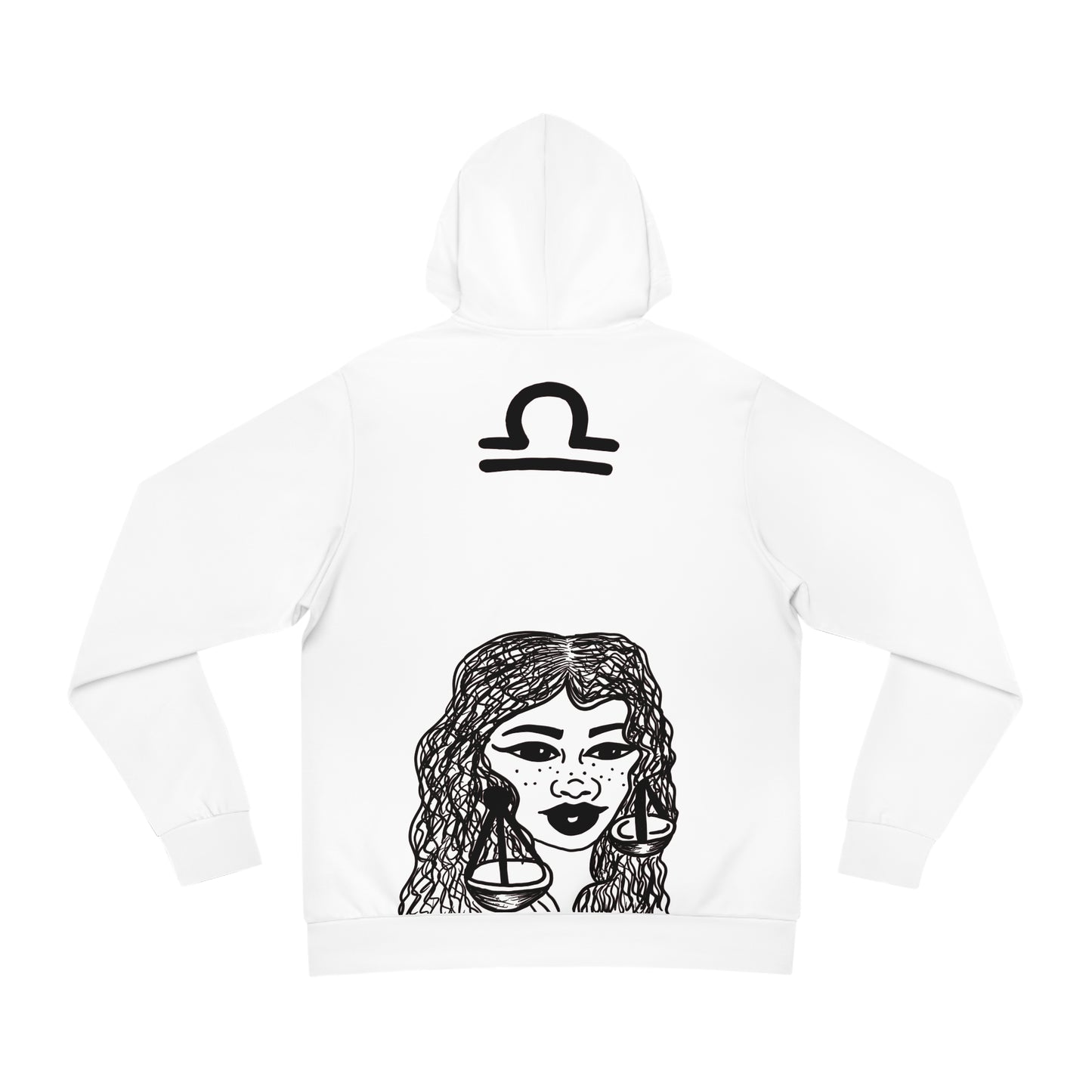 White LIBRA HOODIE