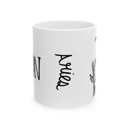 White Aries WON Mug