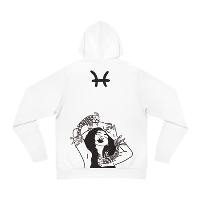 White PISCES HOODIE