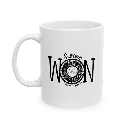 White Scorpio WON Mug