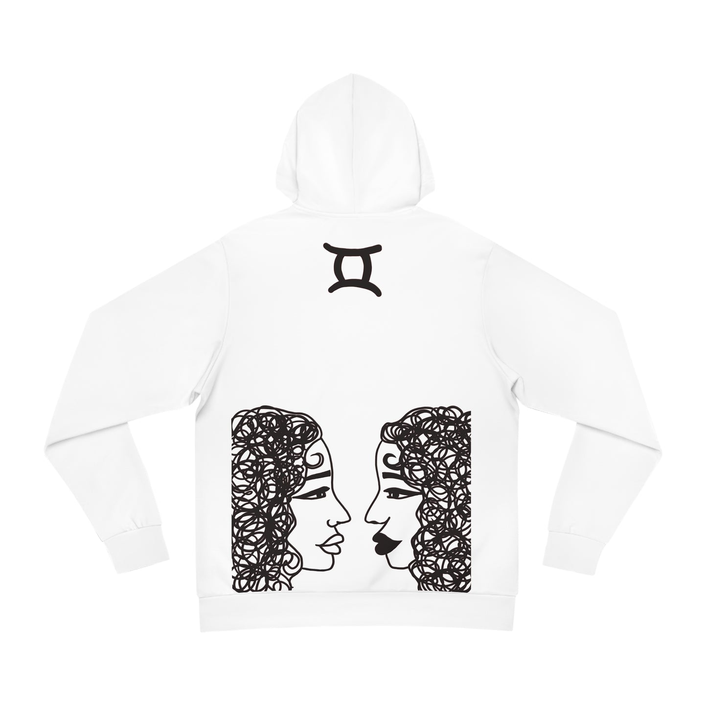 White GEMINI HOODIE