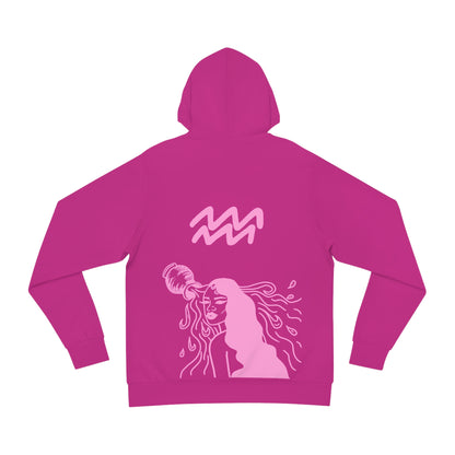 Pink AQUARIUS WON HOODIE