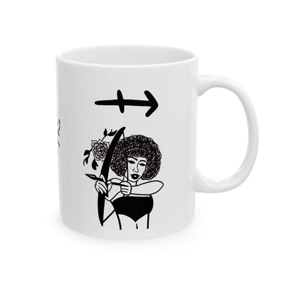 White Sagittarius WON Mug