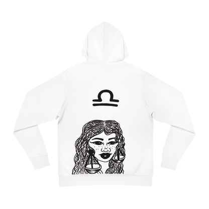 White LIBRA WON HOODIE