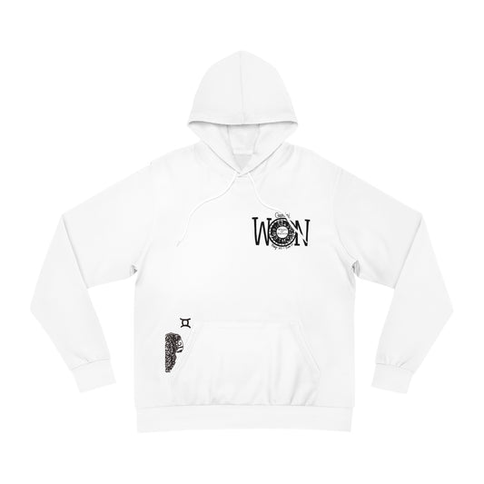 White GEMINI WON HOODIE